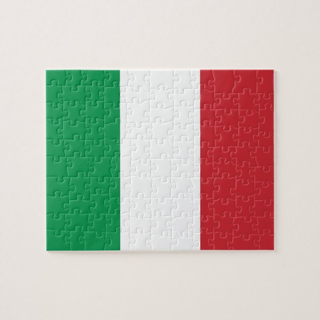 Puzzle with Flag of Italy (Horizontal)
