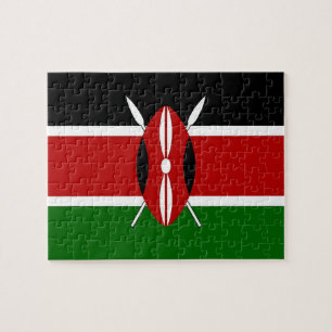 Puzzle with Flag of Kenya