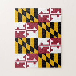 Puzzle with Flag of Maryland State