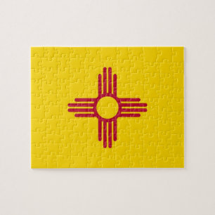 Puzzle with Flag of New Mexico State