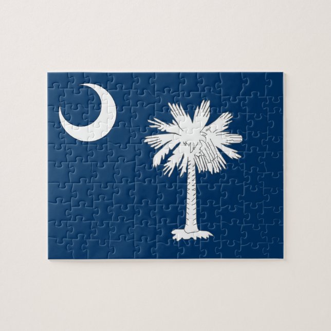 Puzzle with Flag of South Carolina State (Horizontal)