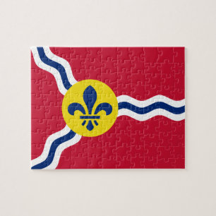 Puzzle with Flag of St. Louis, Missouri
