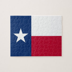 Puzzle with Flag of Texas State