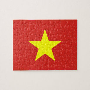 Puzzle with Flag of Vietnam