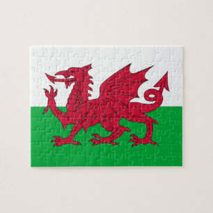 Puzzle with Flag of Wales