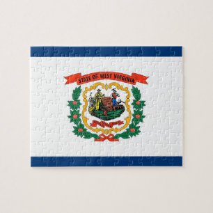 Puzzle with Flag of West Virginia