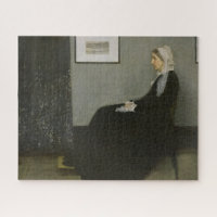 Puzzle with Whistler's Mother Print