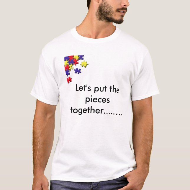PuzzleCorner, Let's put the pieces together....... T-Shirt (Front)