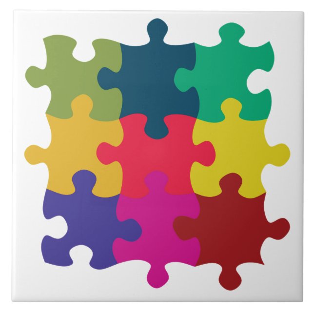 Puzzled Ceramic Tile (Front)