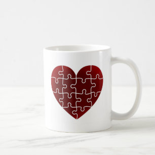 Puzzled Hearts Coffee Mug