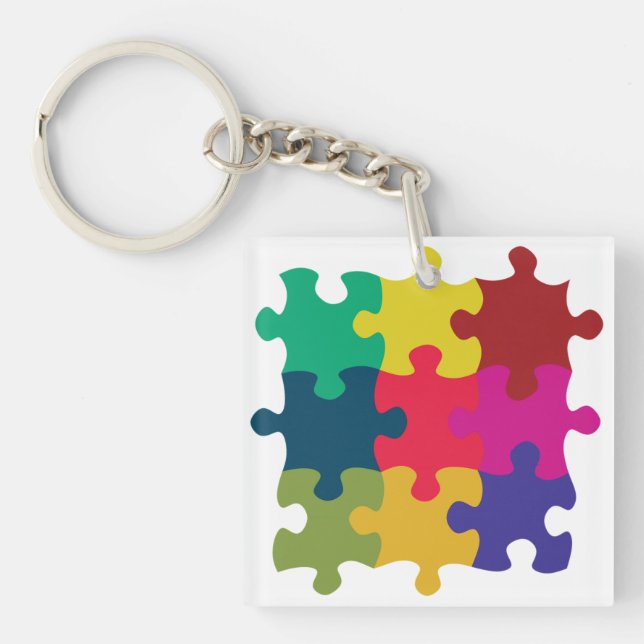 Puzzled Key Ring (Front)