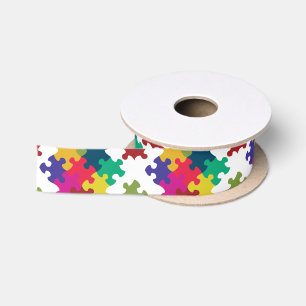 Puzzled Satin Ribbon