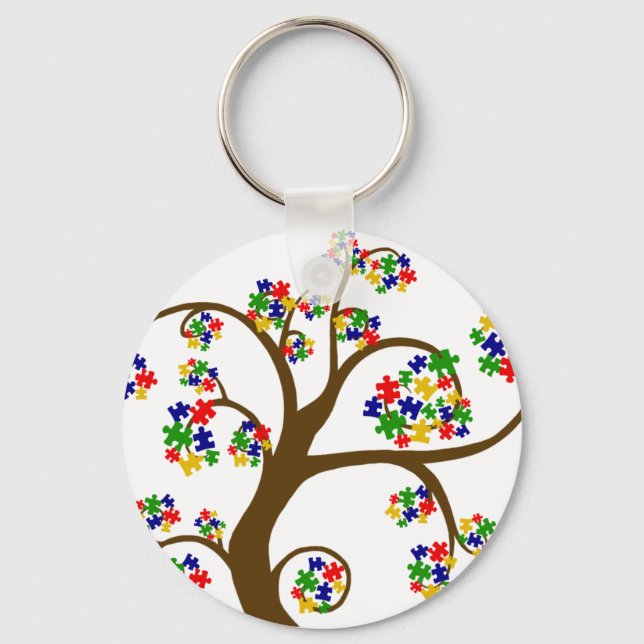 Puzzled Tree of Life Key Ring (Front)