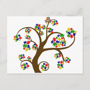 Puzzled Tree of Life Postcard