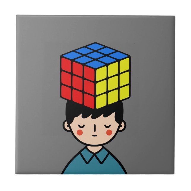 Puzzler Ceramic Tile (Front)