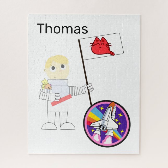 Puzzles Astronaut Cat (Vertical)