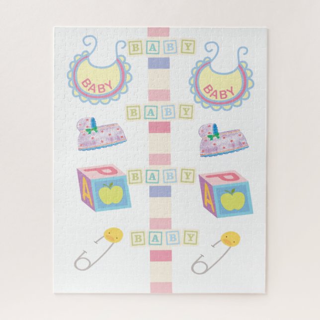 Puzzles Baby Shower New Baby  (Vertical)