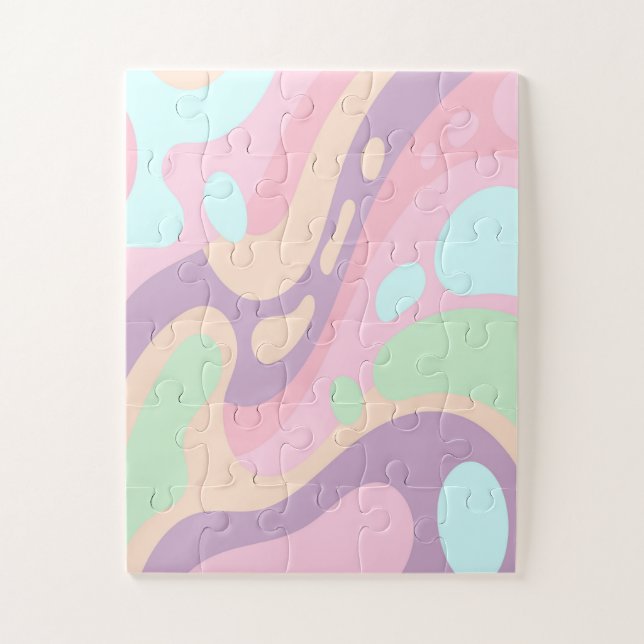 Puzzles Baby Shower Pastel (Vertical)