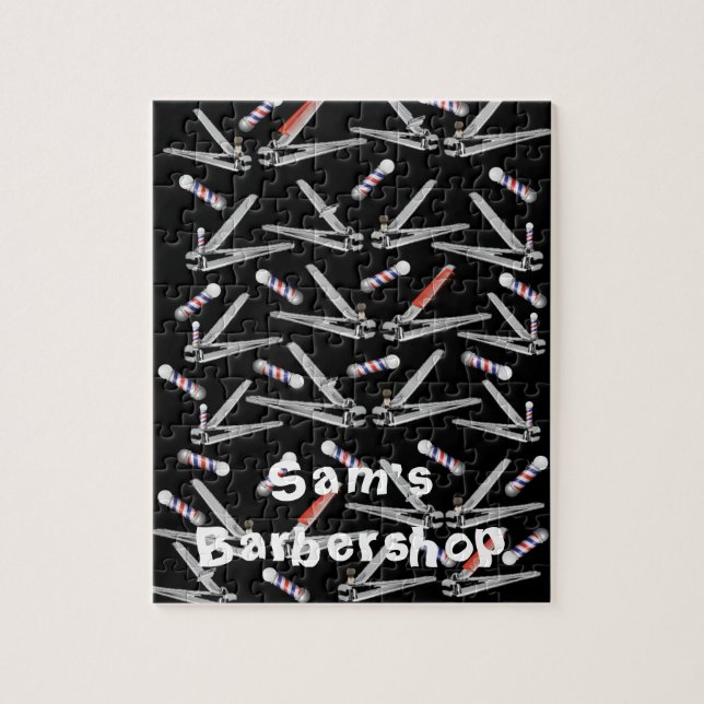 Puzzles Barbershop Clippers Barber Pole (Vertical)