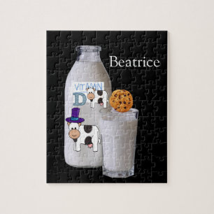 Puzzles Black Milk Vitamin D Chocolate Chip Cow
