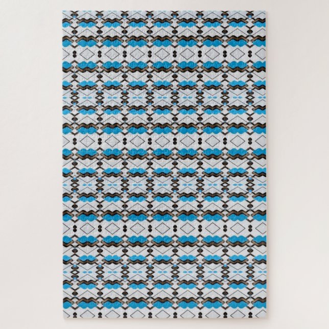 Puzzles Blue Grey Difficult! (Vertical)