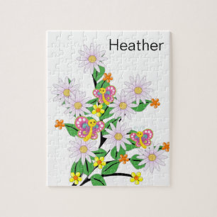 Puzzles Butterfly Floral