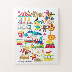Puzzles Carnival Circus Happy Birthday