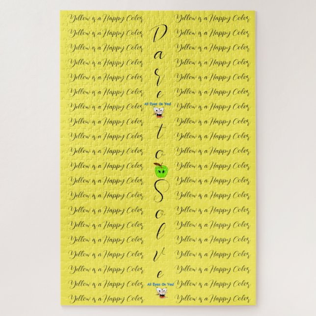 Puzzles Challenging Yellow Dare to Solve  (Vertical)