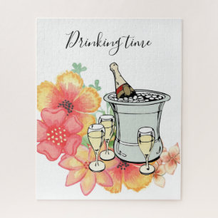 Puzzles Champagne Time Floral