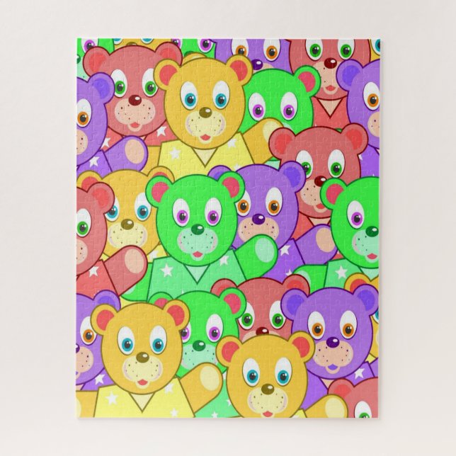 Puzzles Colorful Teddy Bears (Vertical)