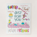 Puzzles Colourful Happy Birthday Friends Family<br><div class="desc">Puzzles for Everyone 

Check out the following stores for all your family gifts

Something for Everyone 
Baby_Accessories
Christmas_Allyear 
Salon_Barber_Posters
Sunflower_Heaven

succeedinbeautybarb</div>