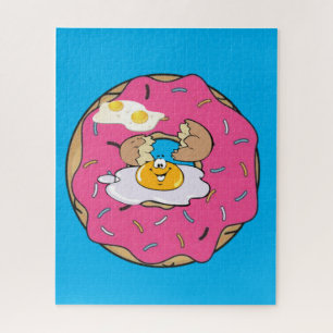 Puzzles Doughnut Eggs Blue