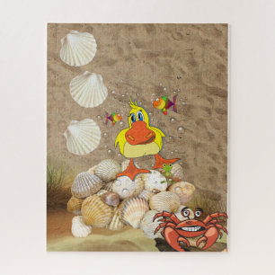Puzzles Ducks Beach Sand Stones Lobster