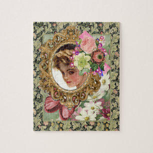 Puzzles Floral Victorian Women