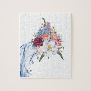 Puzzles Floral White Flowers