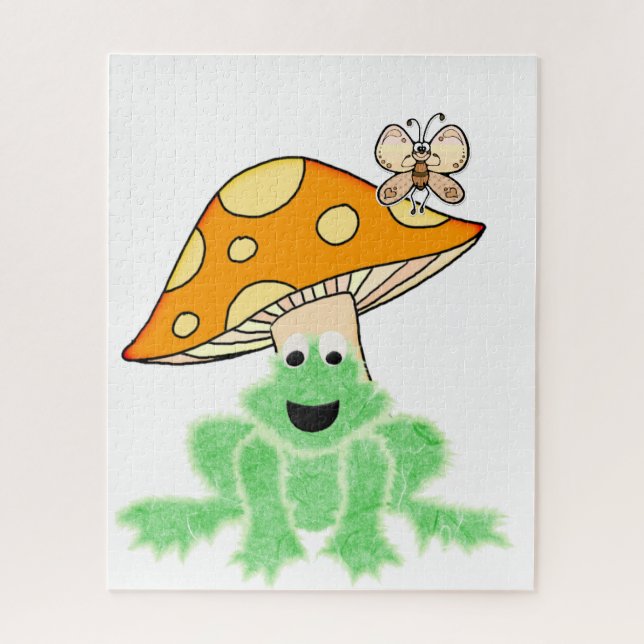 Puzzles Frog Mushroom Butterfly  (Vertical)