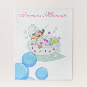 Puzzles Girl Bath Time Bath Tub Bubbles Ducks