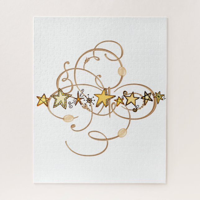Puzzles Gold Stars  (Vertical)