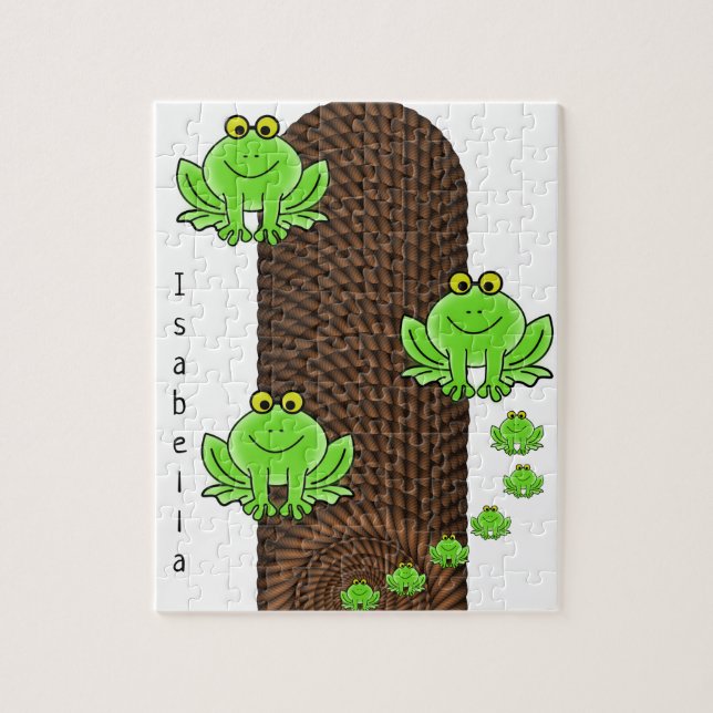 Puzzles Green Frogs Rope (Vertical)