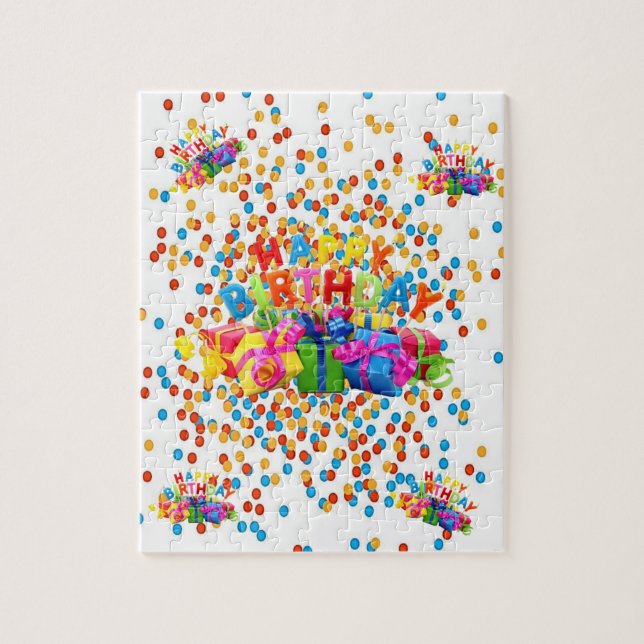 Puzzles Happy Birthday (Vertical)