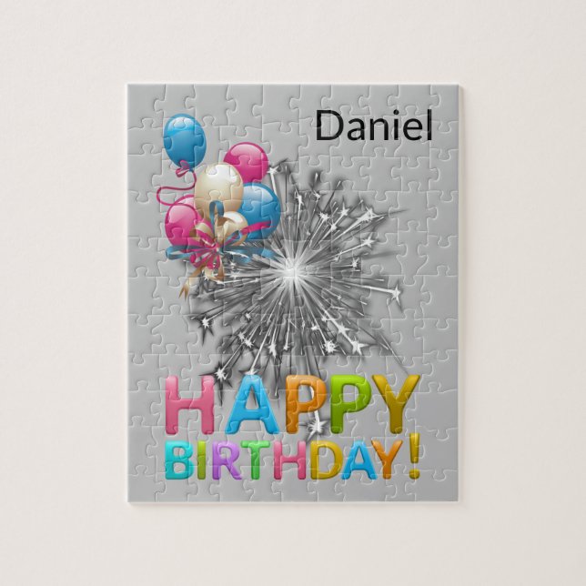 Puzzles Happy Birthday Balloons (Vertical)