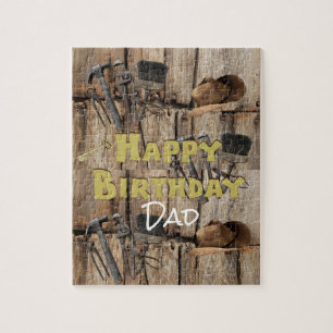 Puzzles Happy Birthday Country Construction Tools