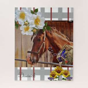 Puzzles Horse Floral Fairy Sunflowers