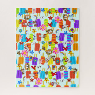 Puzzles Ice Cream Hamburger Stars