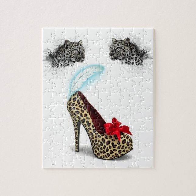 Puzzles Leopard Heels (Vertical)