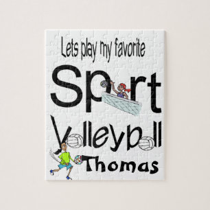Puzzles Let's Play our Favourite Sport Volleyball 