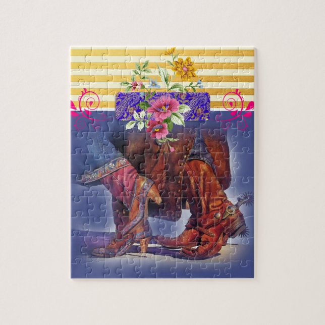 Puzzles Line Dancing Country Stripe (Vertical)