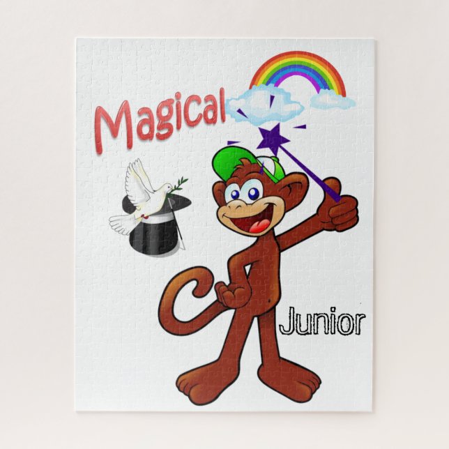 Puzzles Monkey Magical Rainbow (Vertical)