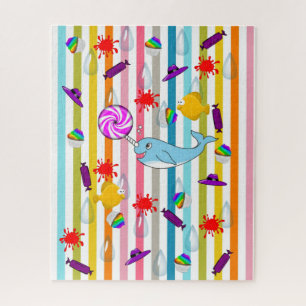 Puzzles Narwhal Stripe