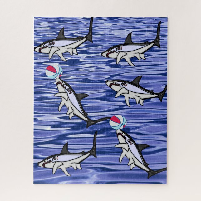 Puzzles Ocean Blue Sharks (Vertical)